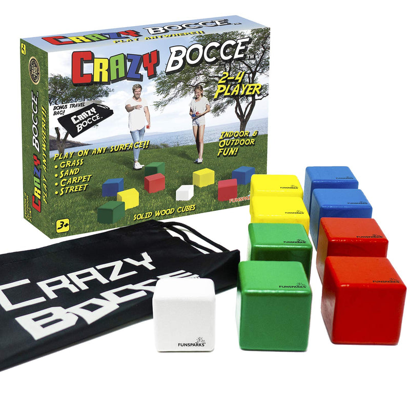 [Australia - AusPower] - Crazy Bocce Ball Set. Indoor and Outdoor Family Fun for Everyone. A Game for All Ages. Play it on All Surfaces! 