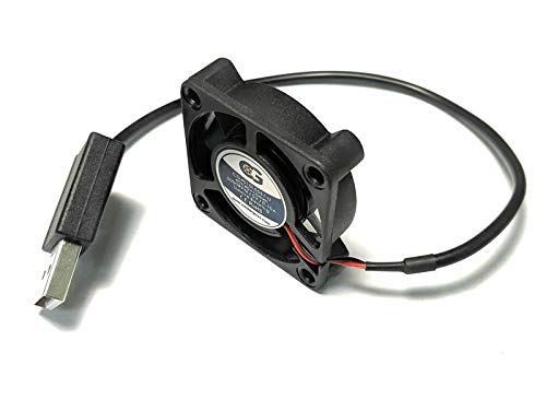 [Australia - AusPower] - Coolerguys 5V USB Fan, 4 Cubic Feet Per Minute, USB Connector: 8”, Dimensions: 40x40x10mm, Fan Speed: 5000 RPM, Noise Level: 21dB, Life Expectancy: 40,000 Hrs, High-Cooling 