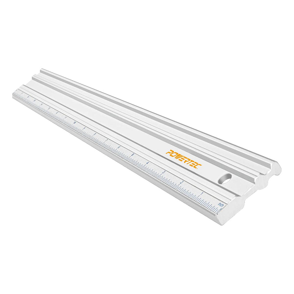 [Australia - AusPower] - POWERTEC 71213 18" Anodized Aluminum Straight Edge | Metal Straight Edge Machined Flat to Within 0.001” Over Full 18” - Professional Finishing Tools 