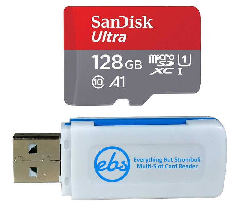 [Australia - AusPower] - SanDisk 128GB SDXC Micro Ultra Memory Card Bundle Works with Motorola Moto G7, G7 Play, G7 Plus, G7 Power (SDSQUAR-128G-GN6MN) Plus (1) Everything But Stromboli (TM) Combo Card Reader 