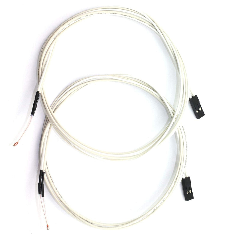 [Australia - AusPower] - DGZZI 2PCS NTC 3950 100K Thermistor Sensors with 1 Meter Cable and Female Pin Head 3D Printer Accessaries 