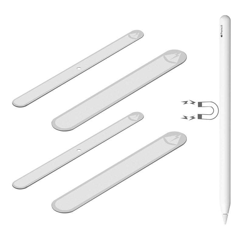 [Australia - AusPower] - TXEsign Set of 4 Adhesive Metal Plate Compatible with Magnetic Apple Pencil 2nd Generation (2pcs Small & 2pcs Large) 