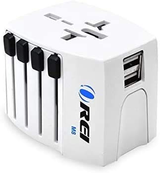 [Australia - AusPower] - World Travel Adapter by OREI, International Power Plug for Worldwide Wall Charger with Dual USB Charging Ports for Cell Phones, Laptop, Camera Chargers, CPAP and More 