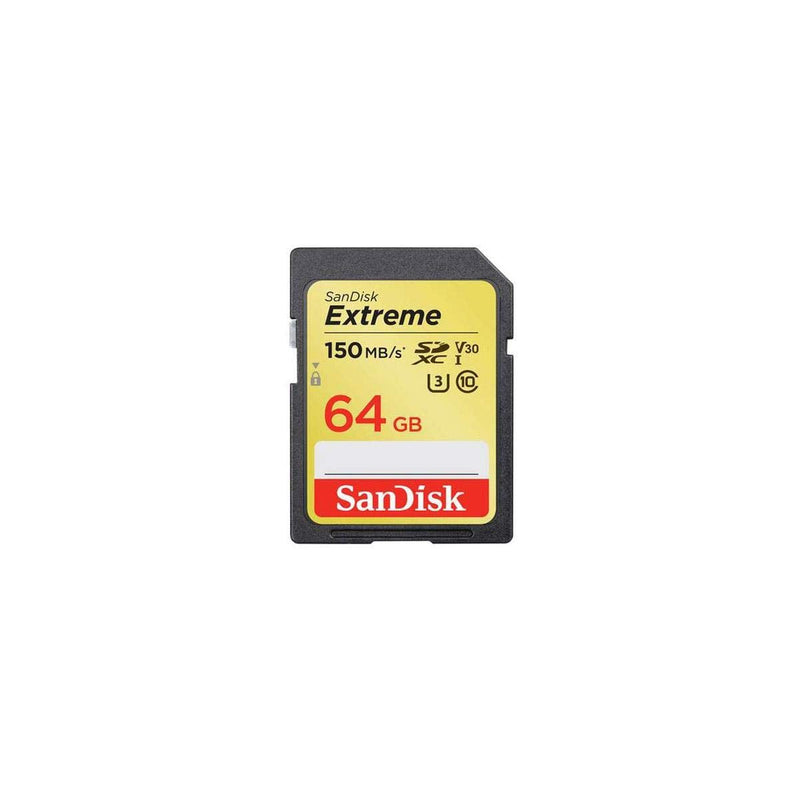 [Australia - AusPower] - SanDisk 64GB Extreme SDXC UHS-I U3 Memory Card, Up to 150MB/s Read Speed 