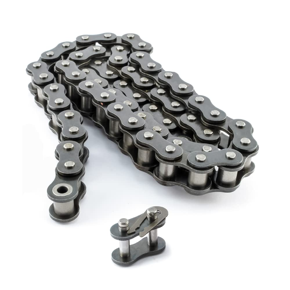 [Australia - AusPower] - PGN #25 Roller Chain - 10 Feet + 2 Free Connecting Links - Carbon Steel Chains for Bycicles, Mini Bikes, Motorcycles, Go-Karts, Home and Industrial Machinery - 479 Links 
