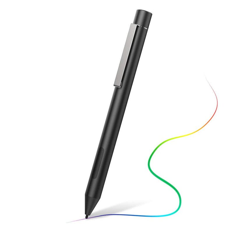 [Australia - AusPower] - MoKo Stylus Pen Compatible with Surface, Surface Go 2/Go, Surface Pro, 1024 Levels of Pressure Points Tilt Sensitivity Digital Active Pencil Supporting 600hrs Playing Time and 240 Days Standby - Black 