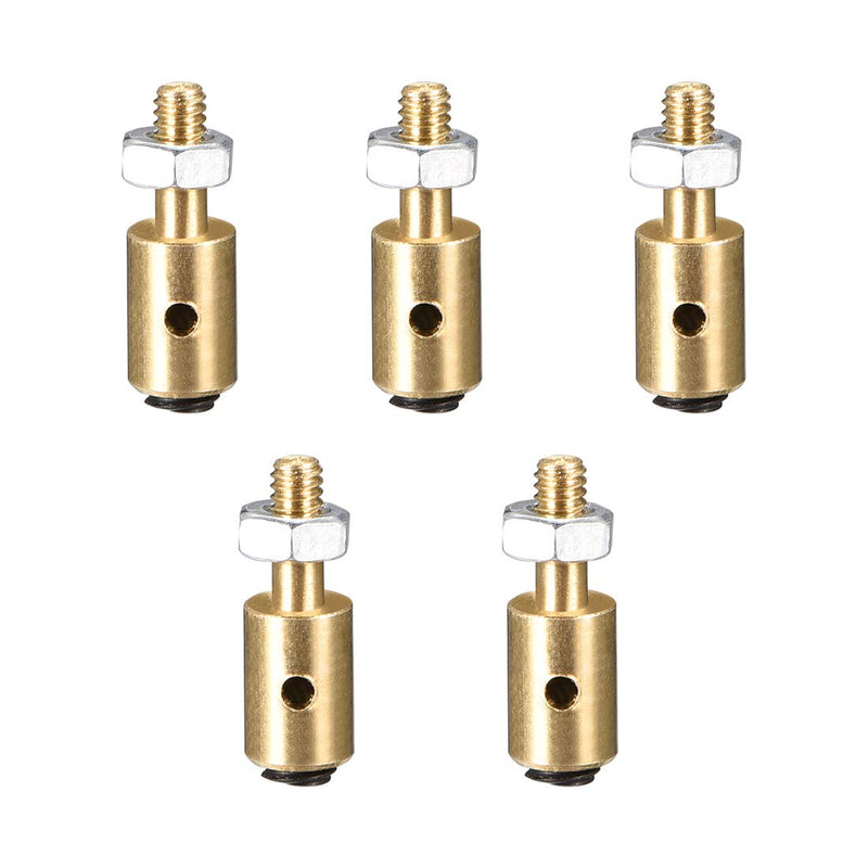 [Australia - AusPower] - uxcell Linkage Stoppers Connecting Servo Arm,Push Rod for RC Airplane,D4x1.2mm 5pcs 