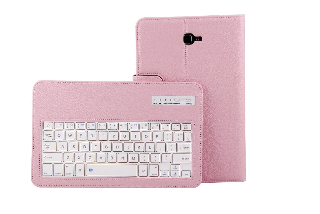 [Australia - AusPower] - Binguowang Keyboard Case for Samsung Galaxy Tab A 9.7' - Folio PU Leather Stand Case Cover with Detachable Wireless Keyboard for Samsung Galaxy Tab A 9.7 - Inch (Pink) Pink 