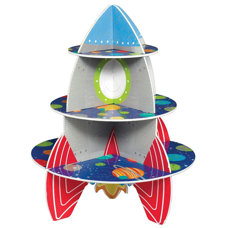 [Australia - AusPower] - Space Adventure 3-Tier Cupcake Stand - 1 pc Treat Stand 