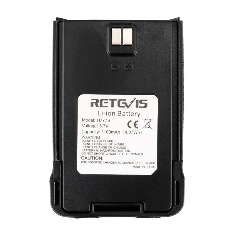 [Australia - AusPower] - Retevis H-777S Walkie Talkies Battery,1100mAh Rechargeable Battery,3.7V 2 Way Radios Battery for Retevis H-777S Walkie Talkies (1 Pack) 