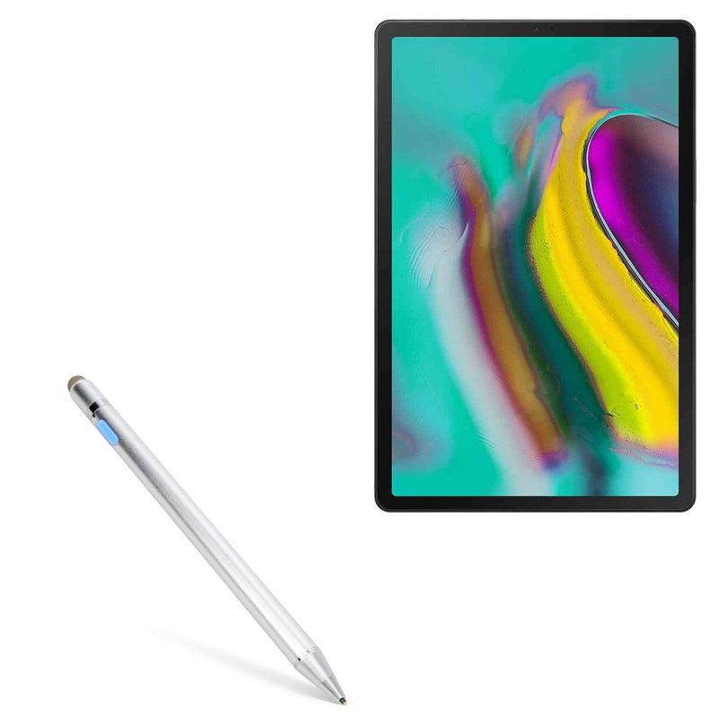 [Australia - AusPower] - BoxWave Stylus Pen for Samsung Galaxy Tab S5e Wi-Fi (Stylus Pen by BoxWave) - AccuPoint Active Stylus, Electronic Stylus with Ultra Fine Tip for Samsung Galaxy Tab S5e Wi-Fi - Metallic Silver 