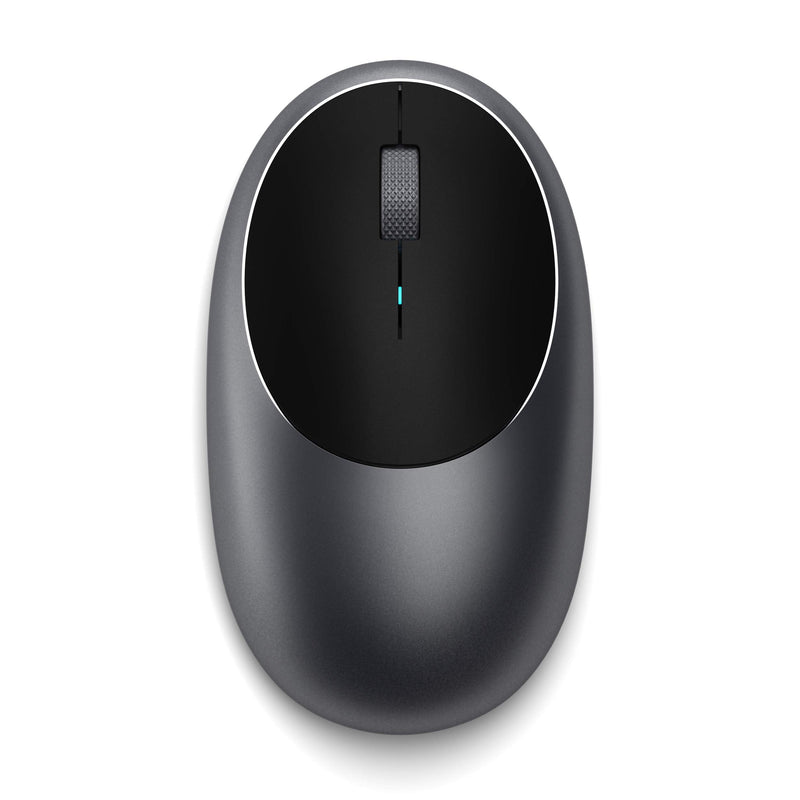 [Australia - AusPower] - Satechi Aluminum M1 Bluetooth Wireless Mouse with Rechargeable Type-C Port - Compatible with 2022 MacBook Pro/Air M2, Mac Mini, iMac Pro/iMac, 2021 iPad Pro, 2012 & Newer Mac Devices (Space Gray) Space Gray 
