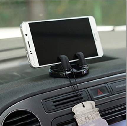 [Australia - AusPower] - TRUE LINE Automotive Car Dashboard Phone Holder Storage Mount 360 Rotatable Grip Mount… (Black) Black 