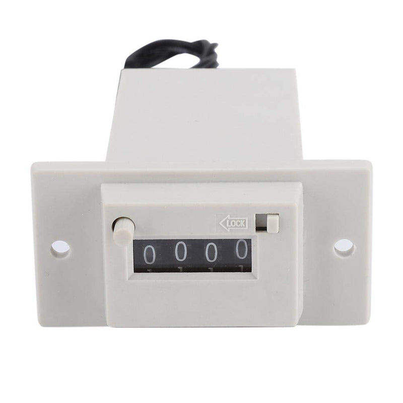 [Australia - AusPower] - Pulse Counter, CSK4-YKW 4 Digits 0-9999 Industrial Totalizer Mechanical Electromagnetic Pulse Counter For Chemical Textile Machinery(DC 12V) 