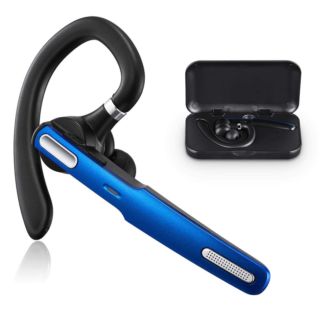 [Australia - AusPower] - Bluetooth Headset, COMEXION Wireless Bluetooth Earpiece V5.0 Hands-Free Earphones with Stereo Noise Canceling Mic, Compatible iPhone Android Cell Phones Driving/Business/Office 