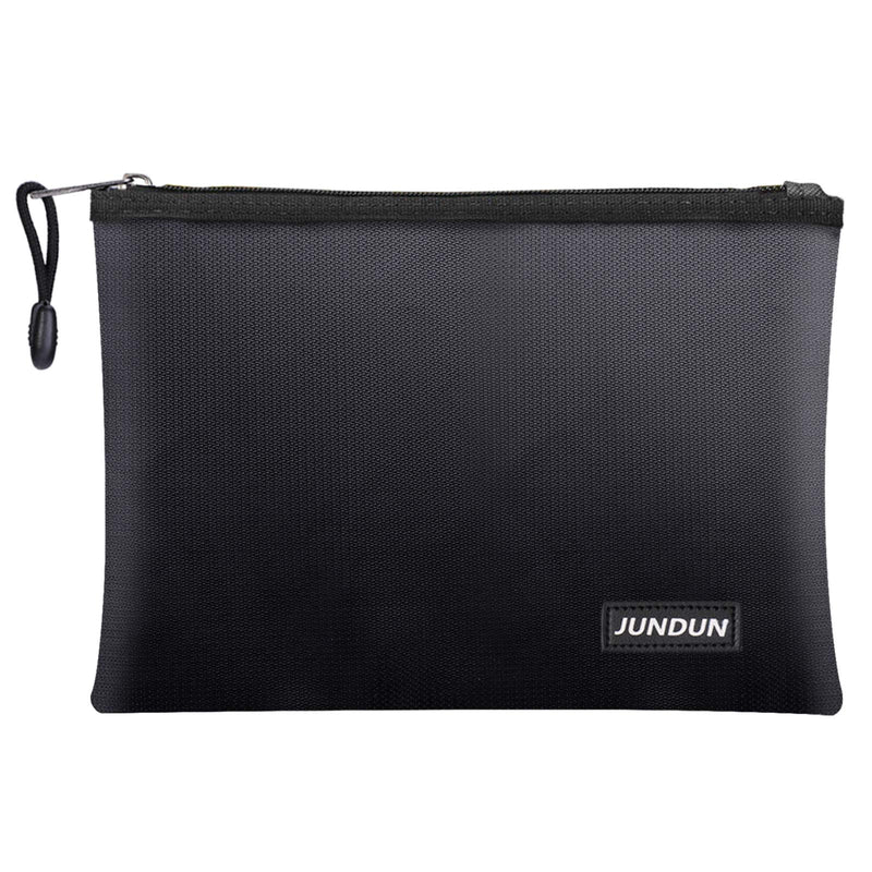 [Australia - AusPower] - JUNDUN Fireproof Document Bags,13.4”x 9.4”Waterproof and Fireproof Money Bag,Fireproof Safe Storage Pouch with Zipper for A4 Document Holder,File,Cash and Tablet 