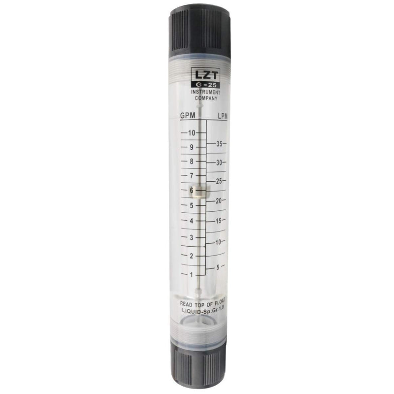 [Australia - AusPower] - Xnrtop 5-35LPM Inline Clear Acrylic Water Flowmeter 1PT Dia Threads 