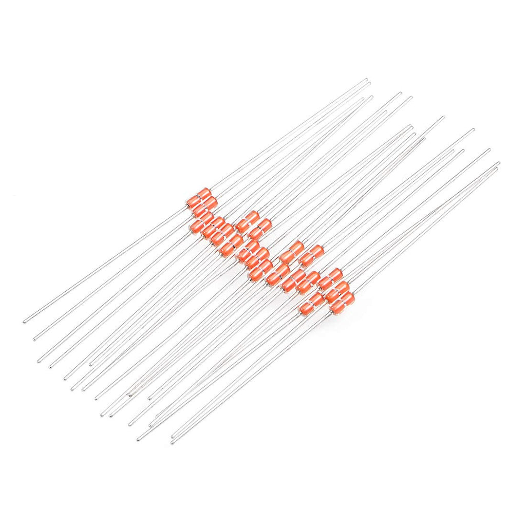 [Australia - AusPower] - uxcell 20PCS NTC Thermistors Resistors MF58 3950B 10K Ohm Glass Sealed Temperature Sensors 