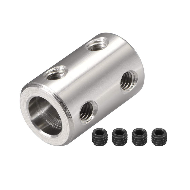 [Australia - AusPower] - uxcell 8mm to 8mm Bore Rigid Coupling Set Screw L22XD14 45# steel,Shaft Coupler Connector,Motor Accessories 