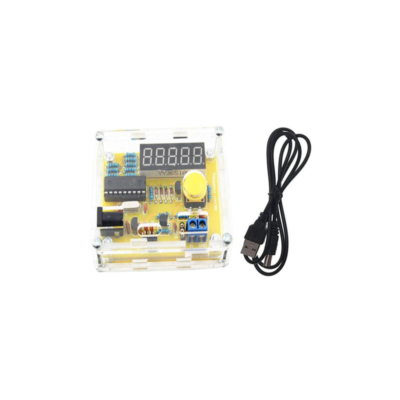 [Australia - AusPower] - Liyafy 1Hz-50MHz Crystal Oscillator Tester Frequency Counter Tester Measuring Meter Case Durable DIY Led Kit 