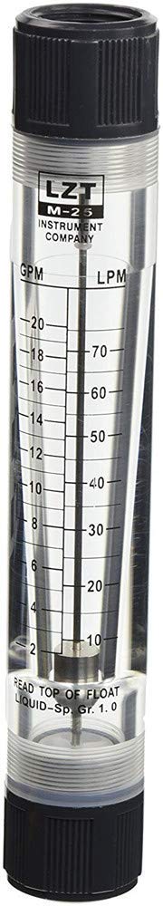 [Australia - AusPower] - Xnrtop 2-20GPM Water Tube Design Liquid Flowmeter Measure 1"PT Dia Input 