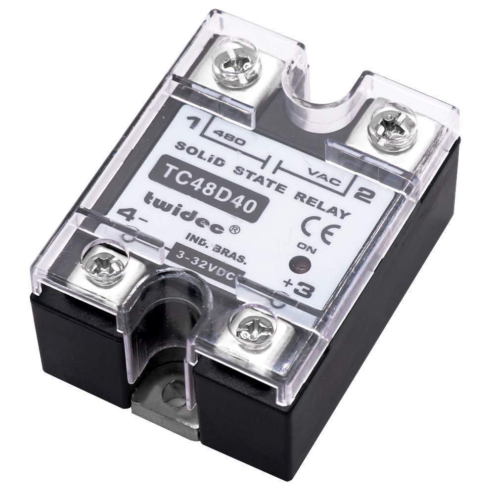 [Australia - AusPower] - Twidec/Output Single Phase SSR Solid State Relay 40A 3-32V DC to 24-480V AC SSR-40DA 