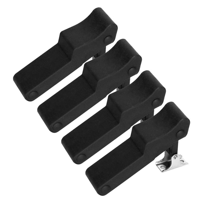 [Australia - AusPower] - ADrivWell 4PCS Flexible Rubber Draw Latch for Cooler, Boat Compartment,Cargo Box with Stainless Steel Keeper and Bracket 