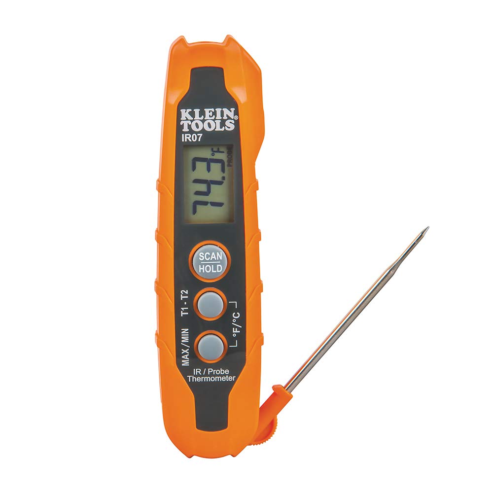 [Australia - AusPower] - Klein Tools IR07 Dual Infrared (IR) and Probe Pocket Size LCD Digital Thermometer 