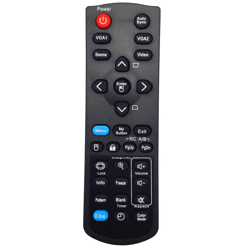 [Australia - AusPower] - INTECHING Projector Remote Control for ViewSonic PJD5126, PJD5132, PJD5134, PJD5226W, PJD5232L, PJD5234L, PJD5533W, PJD6223, PJD6235, PJD6245, PJD6353, PJD6543W, PJD6653W, PJD7820HD, PJD7822HDL 