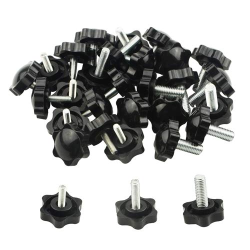 [Australia - AusPower] - WMYCONGCONG 30 PCS Male Thread Screw On Type Knurled Clamping Screw Nuts Knob Handle M5 M6 M8 (32#) 32# 