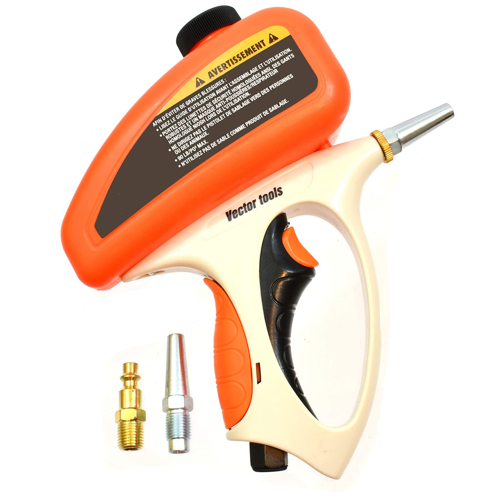 [Australia - AusPower] - Sand Blaster Gravity Feed Abrasive Handheld Air Gun Tackling Small Lightweight 