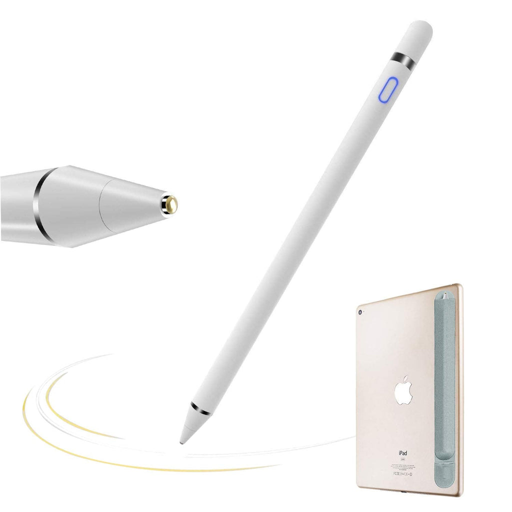 [Australia - AusPower] - Stylus Pen,Aibay Stylus Pens for Touch Screen, 1.45mm Fine Point iPad Stylus,Precise Sensitive Smooth Capacitive Writing Drawing Stylus for iPad, White 