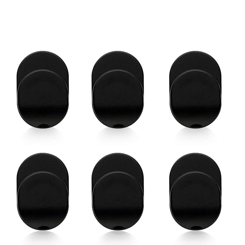 [Australia - AusPower] - Sonku 6 Piece Ring Hook Mount Accessories, Upgrade Version Phone Mount Hook for Universal Cellphone Finger Ring Holder Grip Stand - (Black) Black 