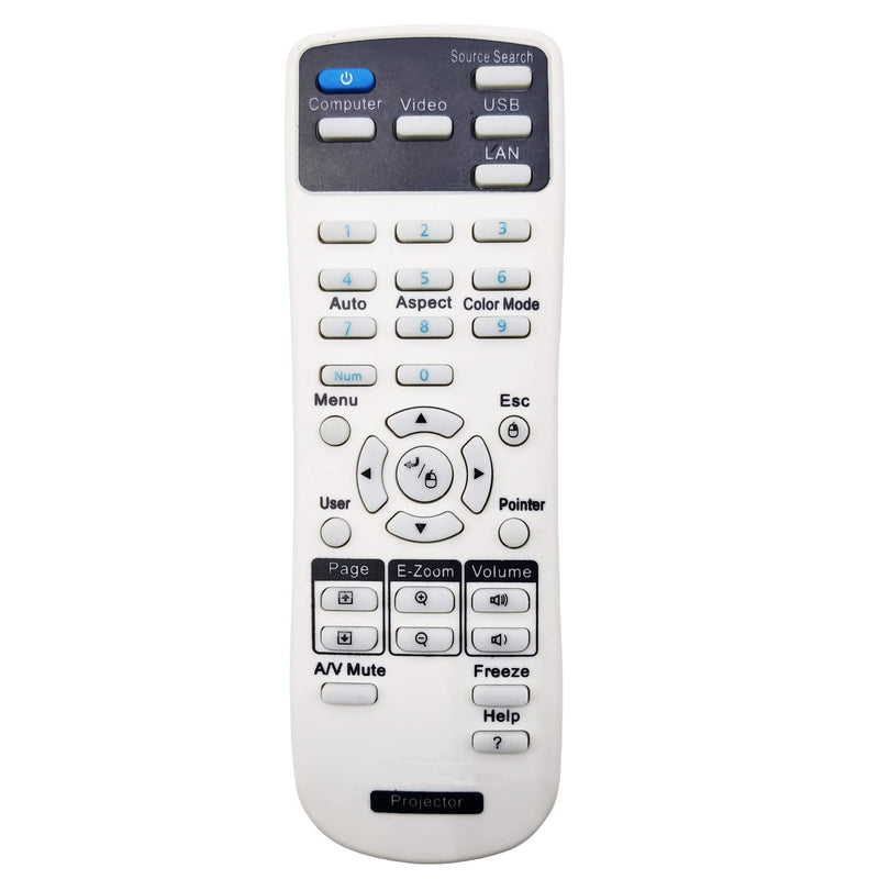 [Australia - AusPower] - INTECHING 164880600 Projector Remote Control for Epson EX3240, EX5240, EX5250 Pro, EX7240 Pro, EX9200 Pro, VS240, VS340, VS345, PowerLite 1224/1264/ 1284/ S31+/ U32+, Home Cinema 640/ 740HD/ 1040 