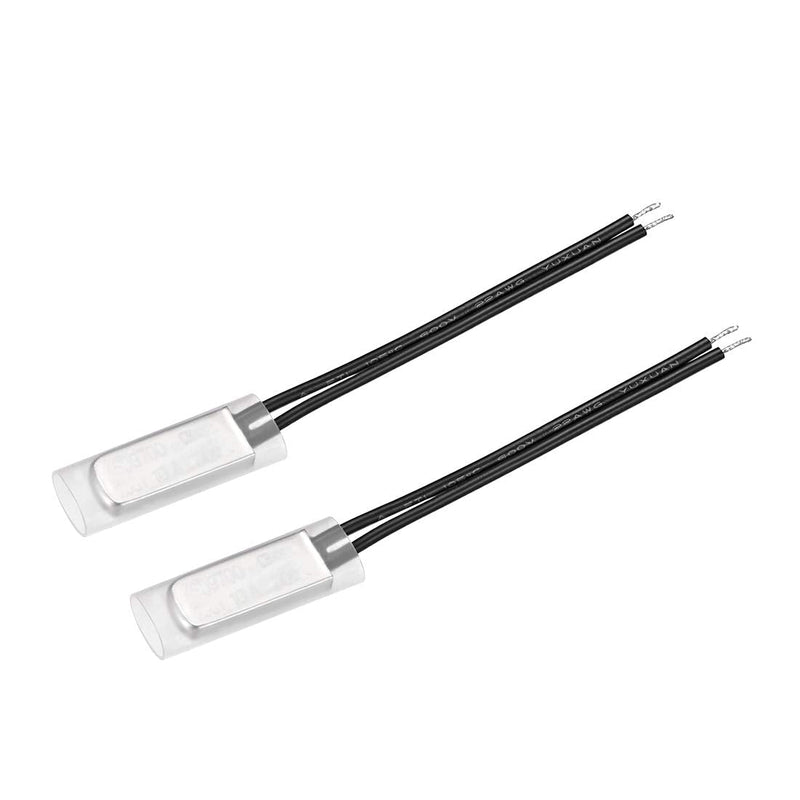 [Australia - AusPower] - uxcell KSD9700 Thermostat, 70℃ Normally Close Temperature Switch Thermal Switch, N.C 10A Metal Temperature Controller 2pcs 