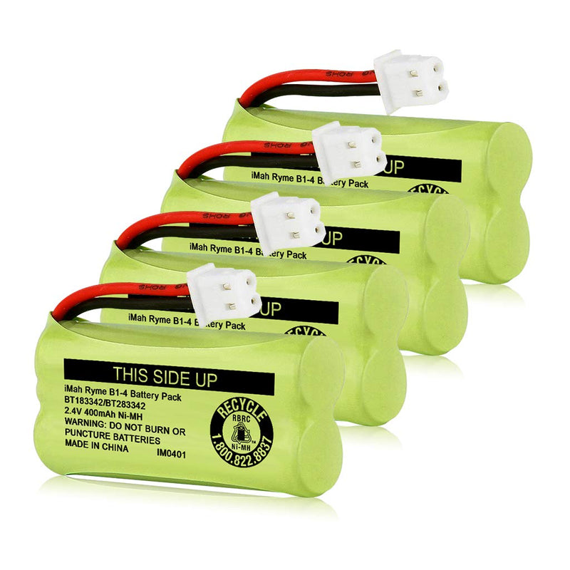 [Australia - AusPower] - iMah BT183342/BT283342 2.4V 400mAh Ni-MH Battery Pack Compatible for BT166342/BT266342 BT162342/BT262342 2SN-AAA40H-S-X2, 4-Pack 