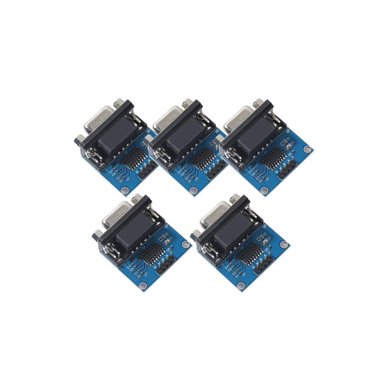 [Australia - AusPower] - 5pcs MAX3232 Root Module Connector Chip RS232 to TTL Female Serial Port to TTL DB9 Converter Module Board fit Equipment Upgrades Like DVD 