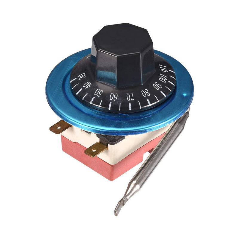 [Australia - AusPower] - uxcell NC AC 250 16A 30-110C Temperature Control Switch Capillary Thermostat for Oven Refrigerator Heater, 2m Length 