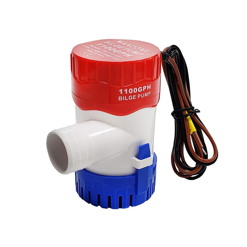 [Australia - AusPower] - Submersible Boat Bilge Water Pump 12v 1100gph Non-Automatic Marine Electric Bilge Pump for Ponds, Pools, Spas Silent, Boat Caravan RV Submersible 