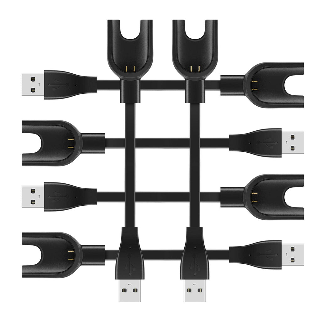 [Australia - AusPower] - MiPhee Charger Cable for Mi Band 3 USB Charging Xiaomi 3 Smartwatch, 6-Pack 