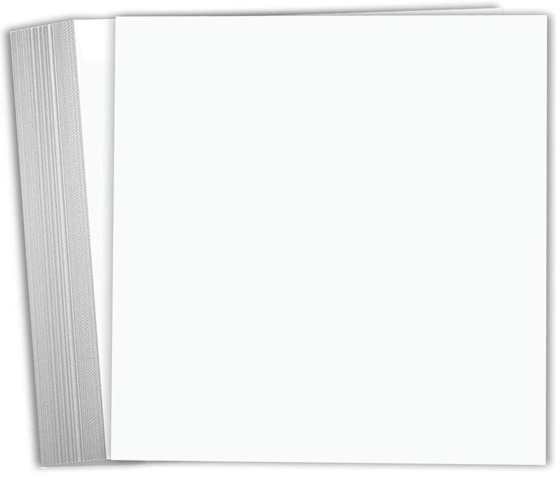 [Australia - AusPower] - Hamilco White Cardstock Scrapbook Paper 12x12 Heavy Weight 100 lb Cover Card stock – 25 Pack 