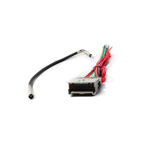 [Australia - AusPower] - RED WOLF Compatible with GM Chevy GMC Buick 1998-2008 & GM-10 Antenna Adapter Plug Aftermarket Stereo Radio Wiring Harness 