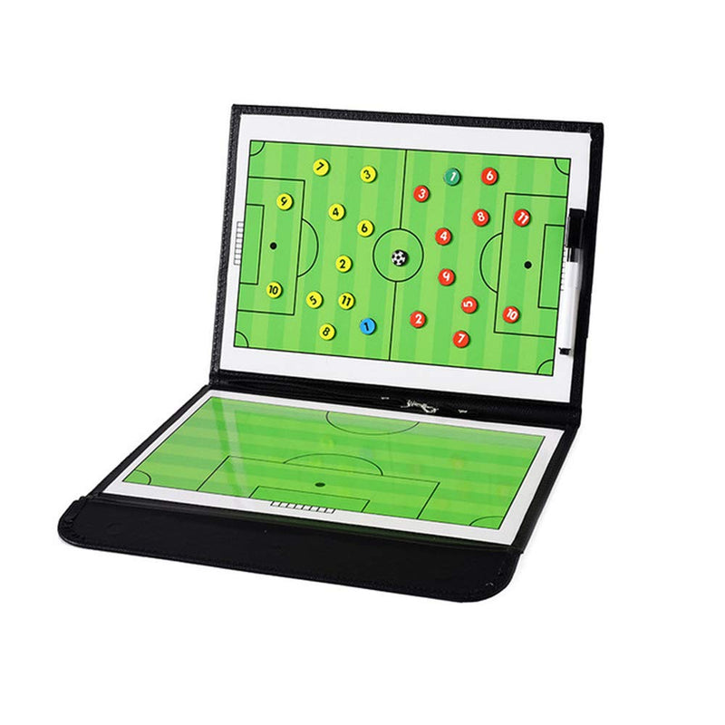 [Australia - AusPower] - Football Coaching Board Coaches Clipboard Tactical Magnetic Board Kit with Dry Erase, Marker Pen and Zipper Bag (Football Board) (Football Coaching Board) 
