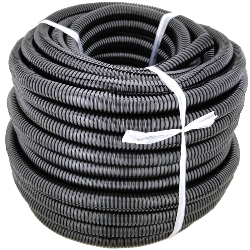 [Australia - AusPower] - GS Power 3/4" | 25ft Split Loom Tube Polyethylene PE High Temperature Automotive, Marine, Industrial Electrical Wire & Cable Conduit (Available in: 1/4, 3/8, 1/2 & 3/4 inch) 3/4" x 25ft Black 