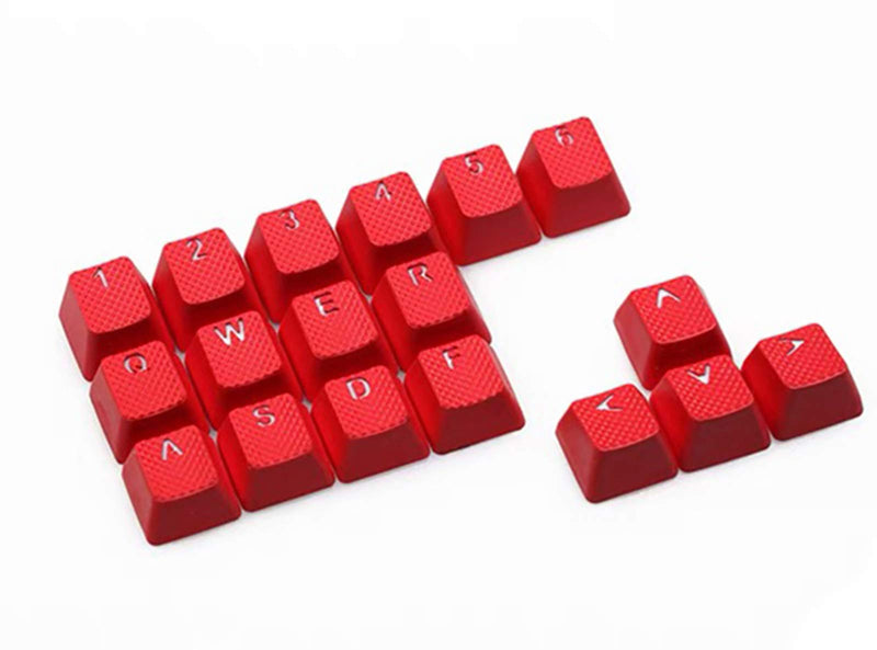 [Australia - AusPower] - Rubber Gaming Backlit Keycaps Set - for Cherry MX Mechanical Keyboards Compatible OEM Include Key Puller (Red) Red 