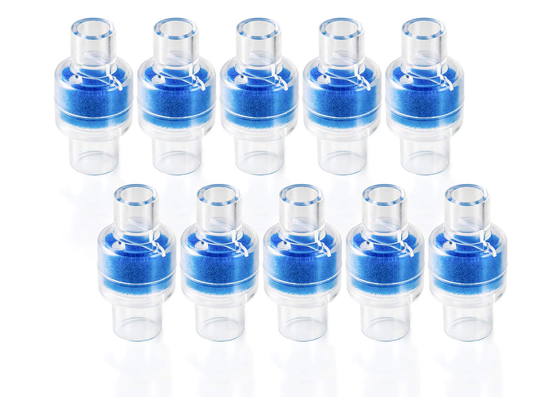 [Australia - AusPower] - HME Heat Moisture Exchange Filter for CPAP 10 Pack 