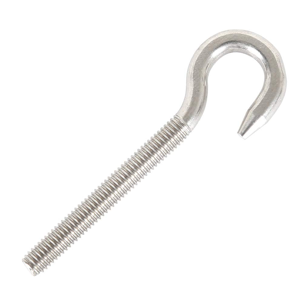 [Australia - AusPower] - M4 Hook Bolt 304 Stainless Steel Ring Screw High Hardness Steel Hook Bolt Hanging Item Screw Hook 10PCS M4 