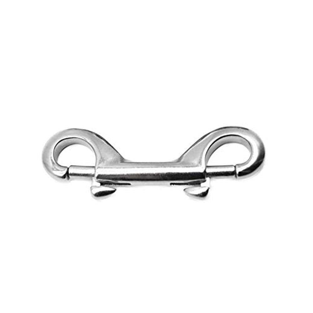 [Australia - AusPower] - MARINE CITY 316 Grade Stainless Steel Heavy Duty Double End Snap Hook Clip Diving Hook 4 Inches for Ropes  Chains  Straps (Pack of 1) 