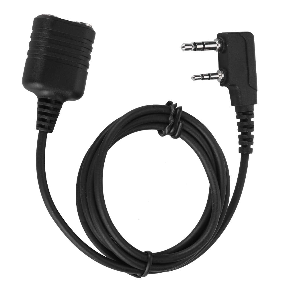 [Australia - AusPower] - Bewinner Microphone Extension Cable for Kenwood Baofeng,K 2-Pin Handheld Microphone Cable for Walkie-Talkie Radio, 2-Pin Type K Speaker Microphone 