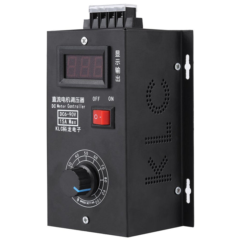 [Australia - AusPower] - PWM DC Motor Speed Controller, Keenso High Precision DC 6-90V 15A DC Motor Controller, Universal 0.01-1000W 16KHz PWM Variable Speed Control Generator Kit with Output Volt LED Display 